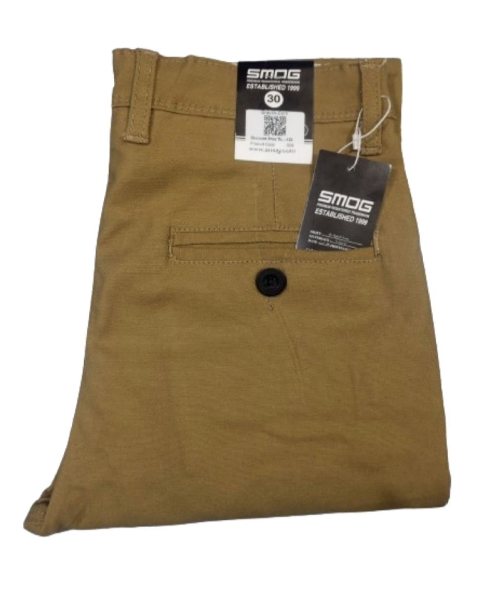 Men's Exclusive Light Brown Cotton Gabardine Pant