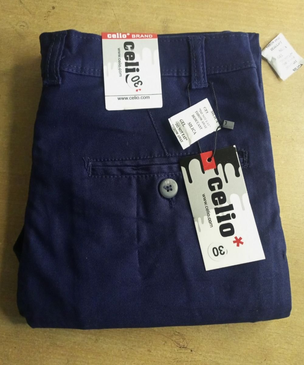 Exclusive Premium Dark Navy Blue Stretchable Gabardine Pant For Men's