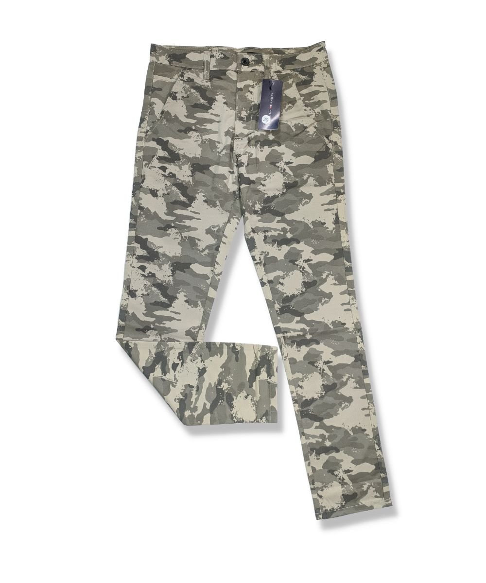 Men's Army Print Slimfit Cotton (China) Gabardine Pant