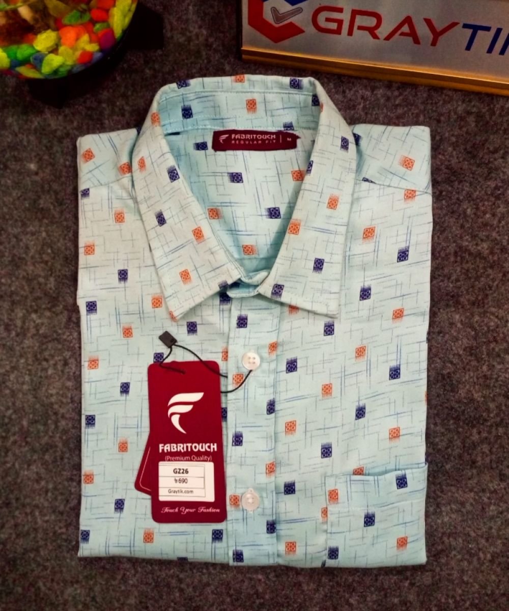 Luxurious Giza Cotton Fabrics Shirt For Men's