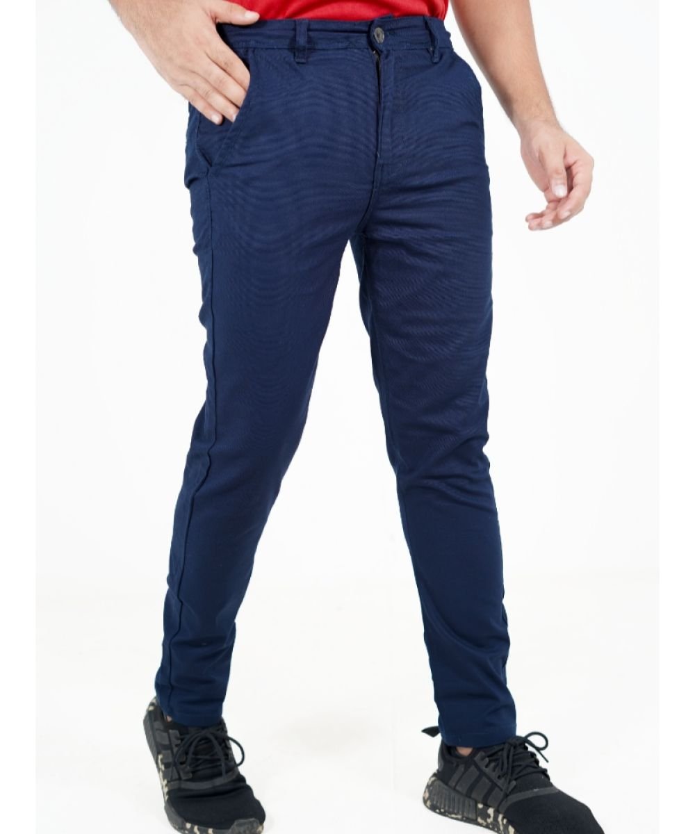 Exclusive Stretchable Navyblue Gabardine Pant For Men's