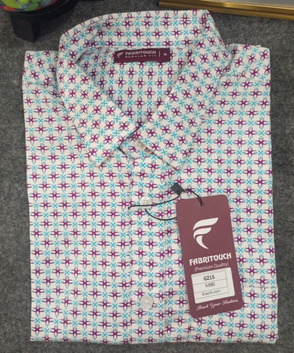 Luxurious Giza Cotton Fabrics Shirt For Men's