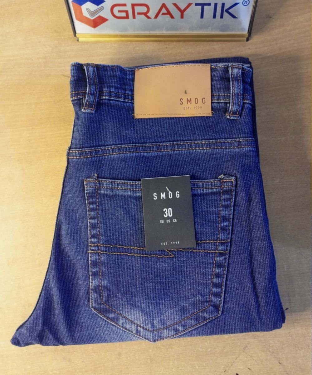 Exclusive Stretchable Blue (Smog) Denim Pant For Men's