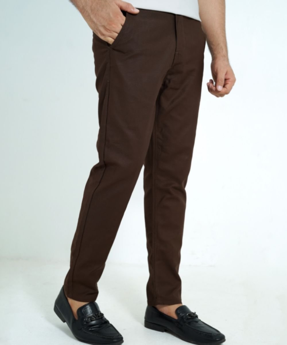 Premium Stretchable Coffee Gabardine Pant For Men's