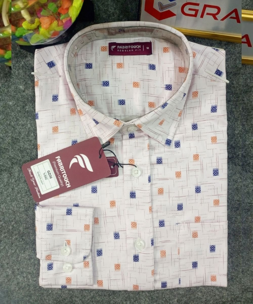 Luxurious Giza Cotton Fabrics Shirt For Men's