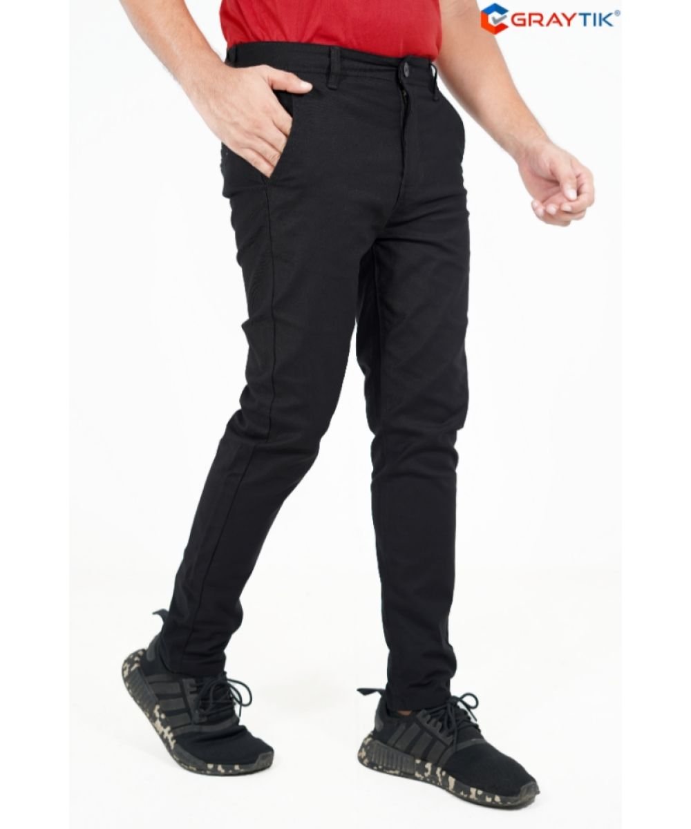 Exclusive Stretchable Black Gabardine Pant For Men's