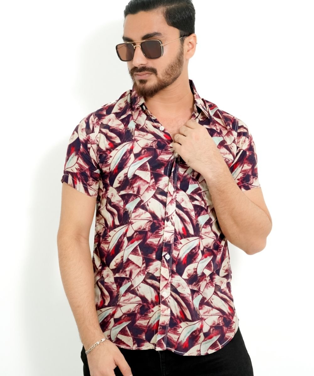 Exclusive Cotton Half Sleeve Print Shirt For Men's