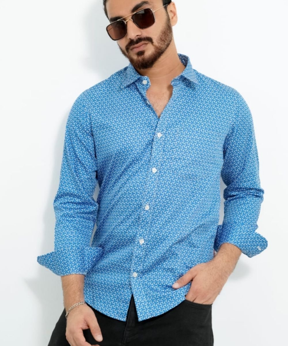 Luxurious Giza Cotton Fabrics Shirt For Men's