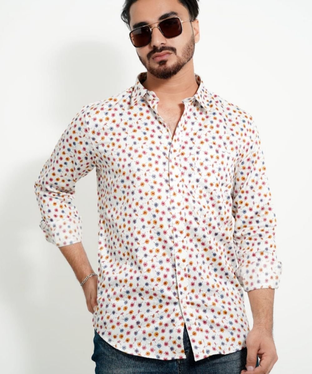 Luxurious Giza Cotton Fabrics Shirt For Men's