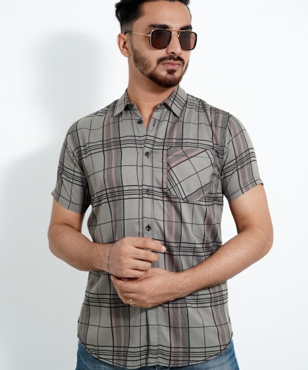 Exclusive Cotton Half Sleeve Print Shirt For Men's