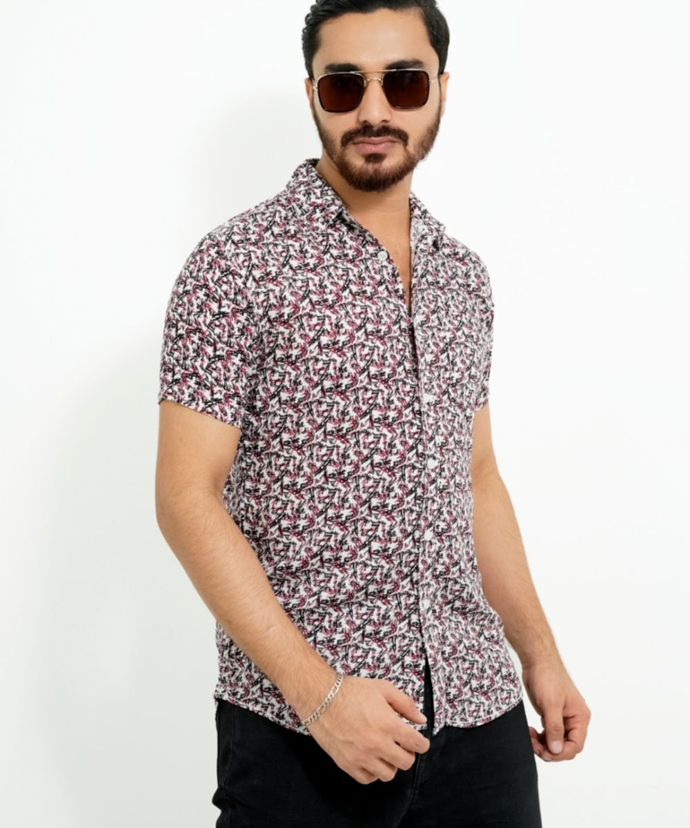 Exclusive Cotton Half Sleeve Print Shirt For Men's