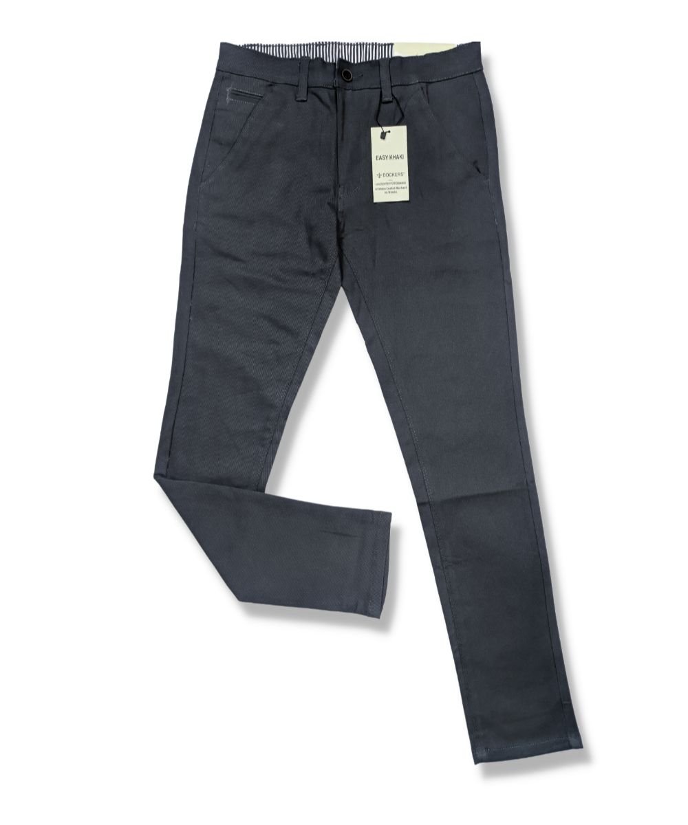 Men's Slimfit Steel Gray (China) Gabardine Pant