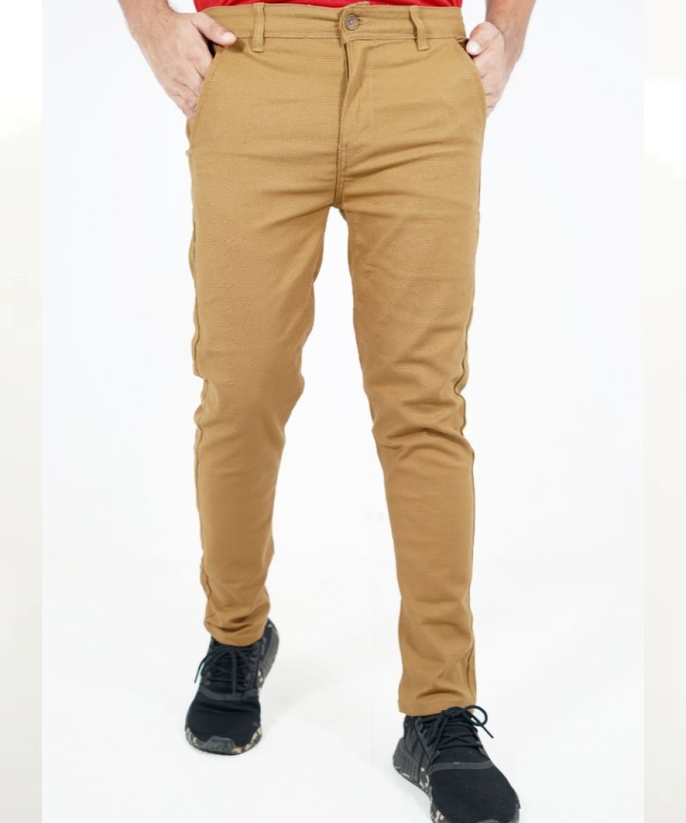 Exclusive Stretchable Brown Gabardine Pant For Men's