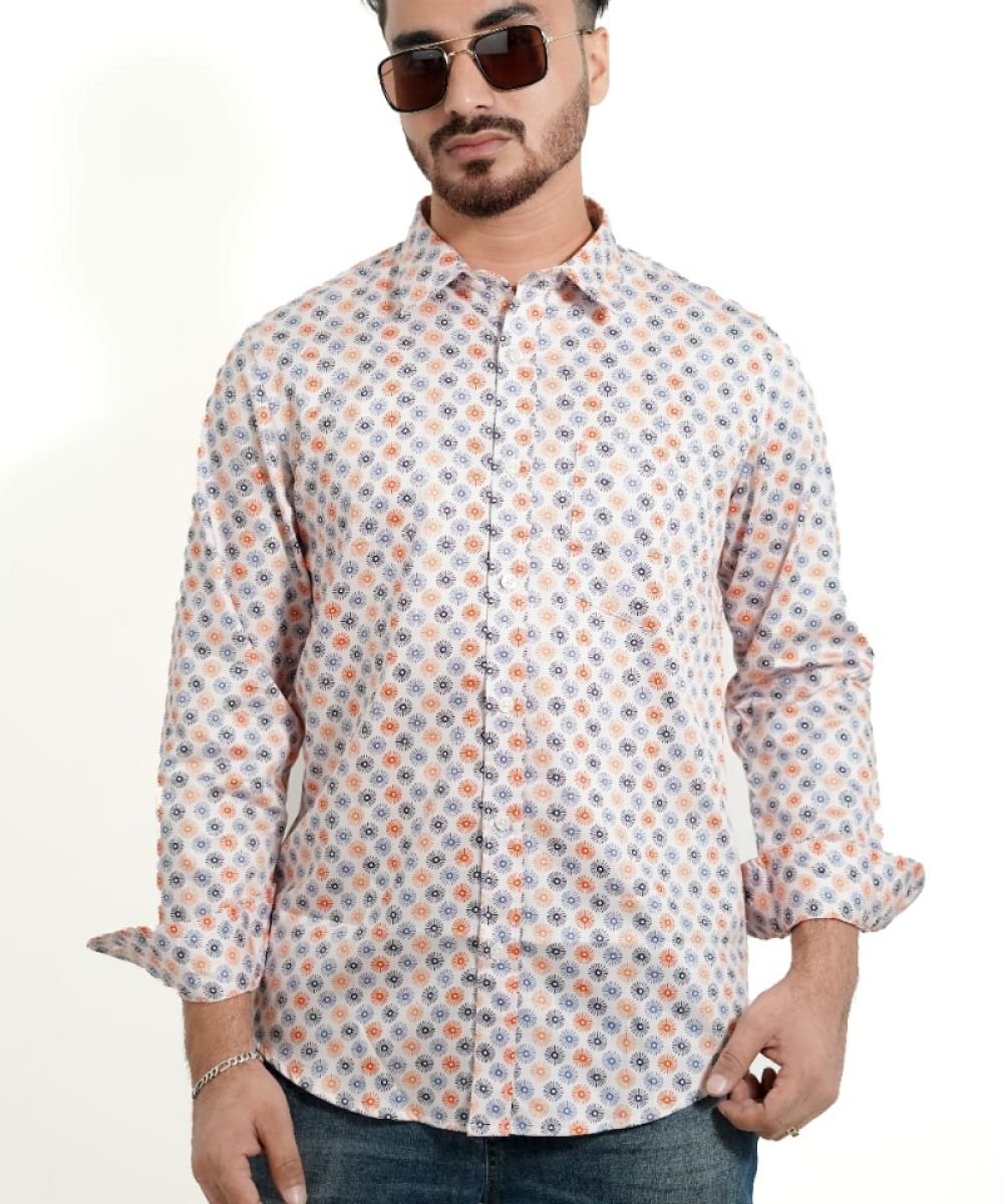 Luxurious Giza Cotton Fabrics Shirt For Men's