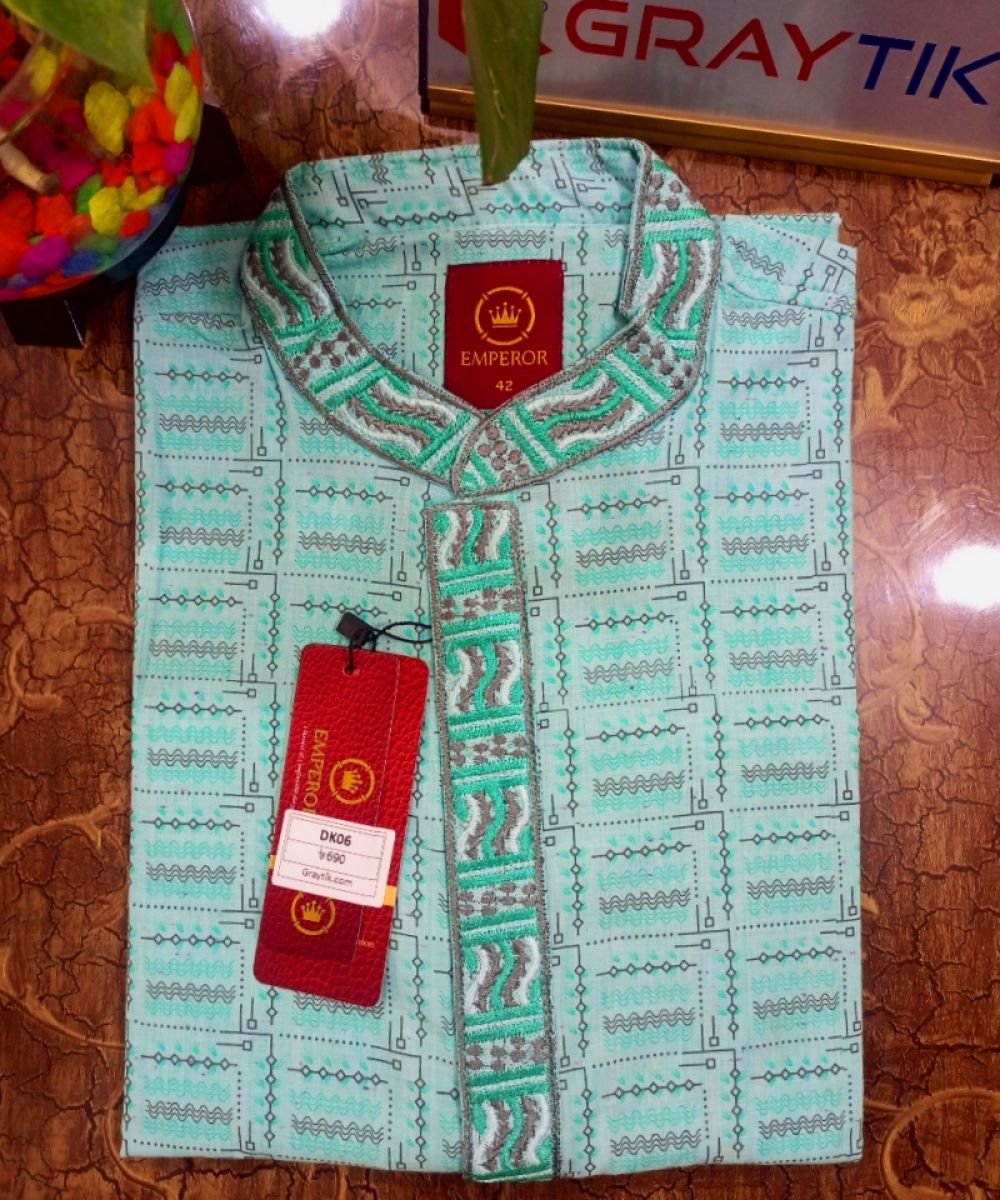 Exclusive Cotton Poplin Panjabi For Men's