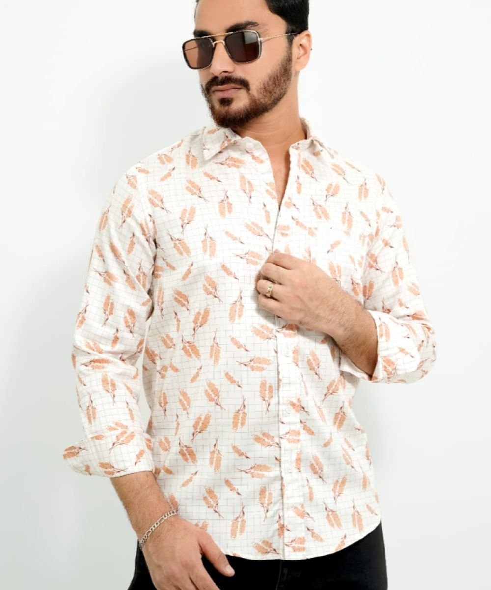 Luxurious Giza Cotton Fabrics Shirt For Men's