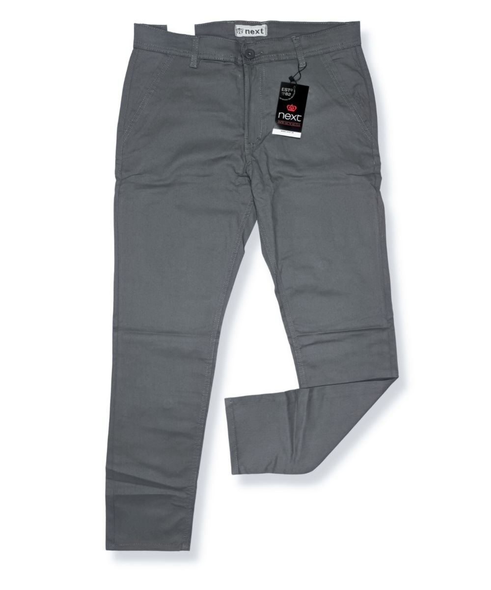 Men's Stretchable China Grey Gabardine Pant